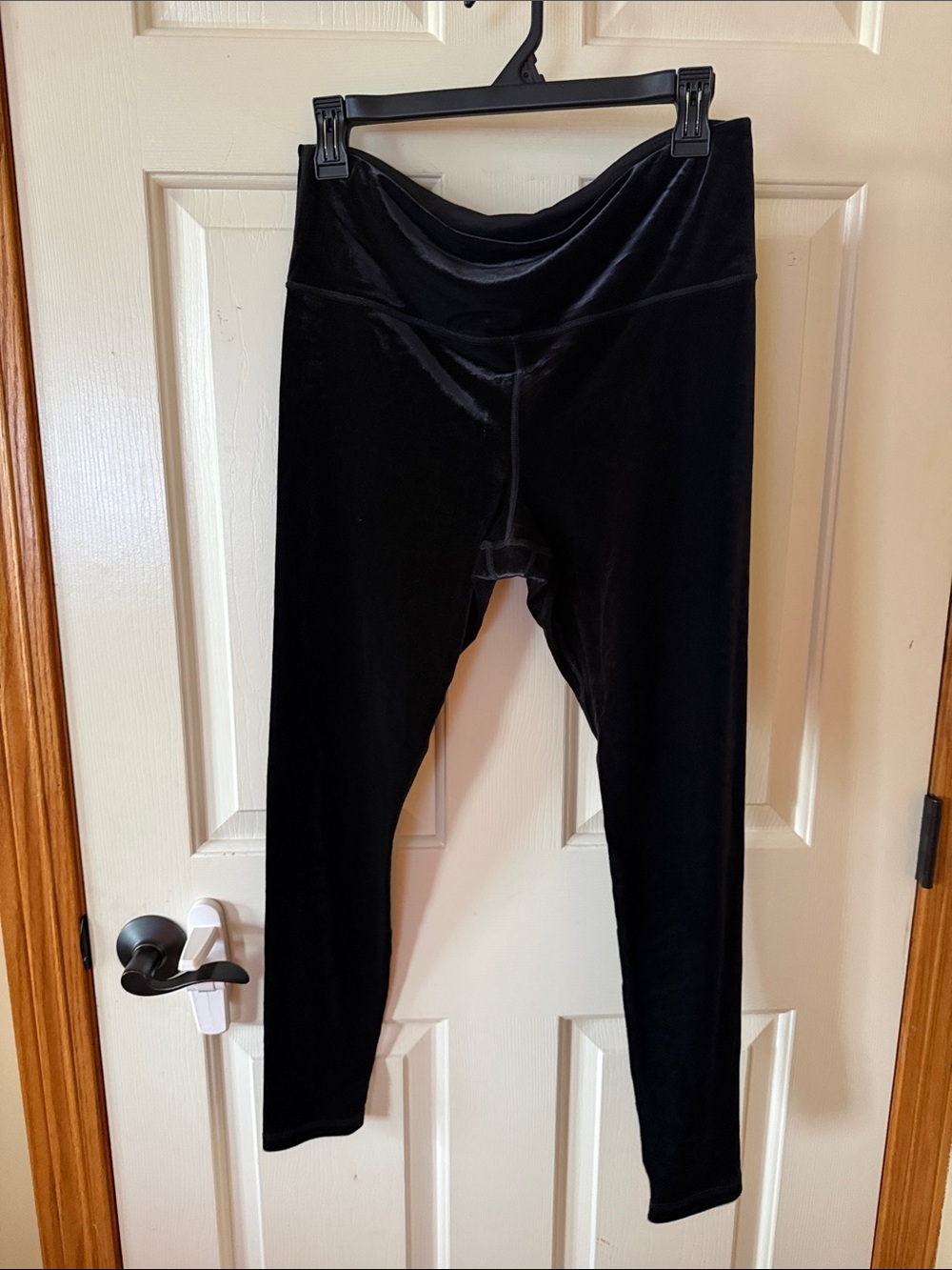 Athleta Black Velvet High-Waist Leggings